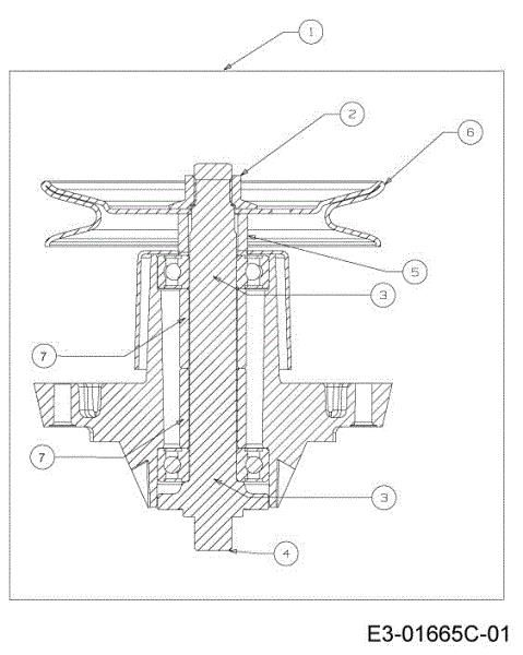 Blades support (1/2) KROSSER 92/13,5 T Cat.2013 Garden tractor