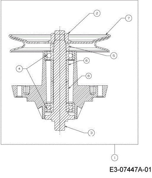 Blades support TORNADO 108/18,5 H Cat.2013 Garden tractor