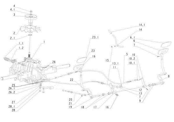 Transmission (1/2) APACHE 92 EVO Cat.2013 Garden tractor