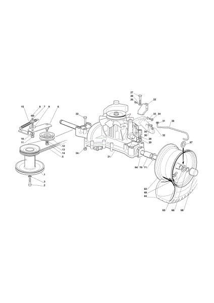 Transmission OM 72C/13H Cat.2013 Garden tractor