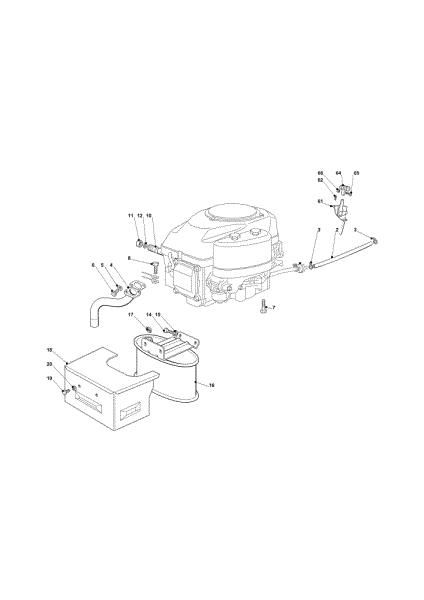 Exhaust guard OM 101C/16K H Cat.2013 Garden tractor