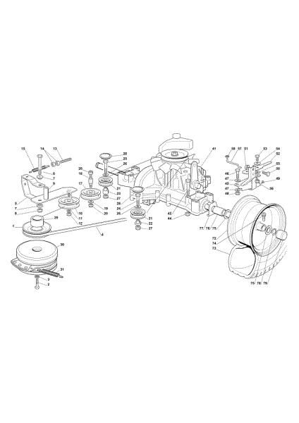 Transmission OM 102C/18,5H Cat.2013 Garden tractor