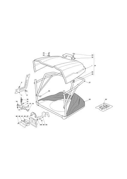 Grassbag OM 91PLUS/14,5K M Cat.2014 Garden tractor