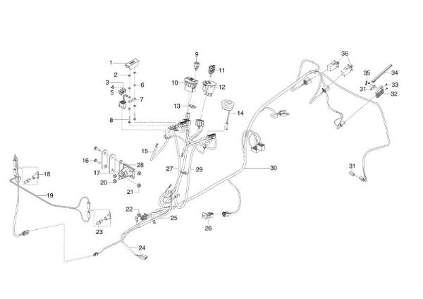 Electrical parts OM 105/16 K H Garden tractor