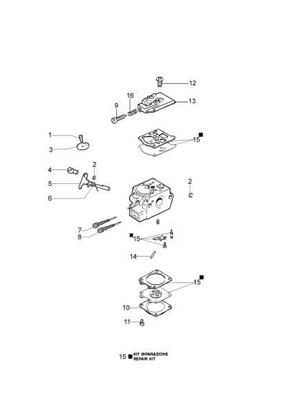 Carburetor OM 43 BP Brushcutter