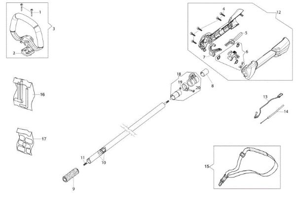 Transmission BC 240 HL Hedgetrimmer
