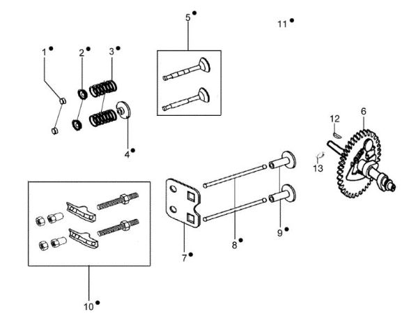 Valve and governor MH 175 RK (K800 HT) Rotary tiller