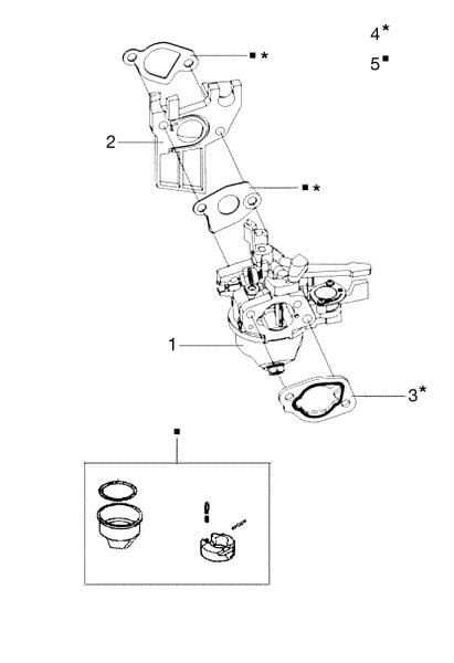 Carburetor MH 175 RK (K800 HT) Rotary tiller