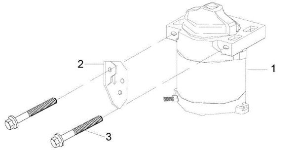 Starter lever MISTRAL 72/12,5 K H (3in1) Garden tractor