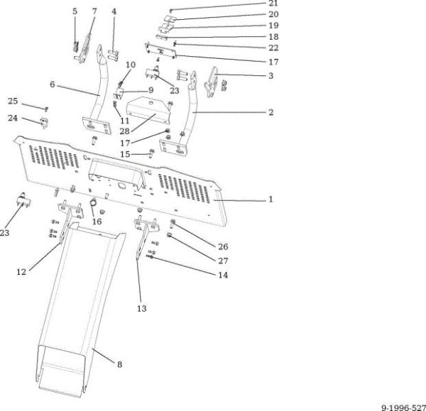 Chute and collector assy OM 92/13H Cat. 2015 Garden tractor