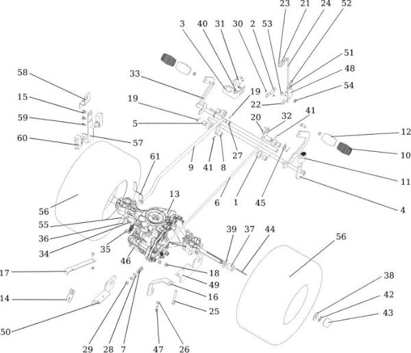 Transmission OM 107 L/24 KH (K2400AVD V-Twin) Cat. 2015 Garden tractor