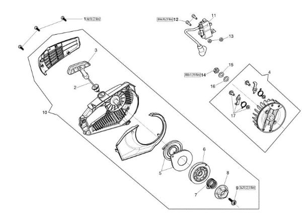 Ignition system GST 250 Chainsaw