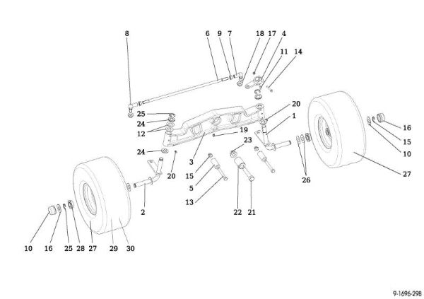 Front axle OM 92/13H Cat. 2017 Garden tractor