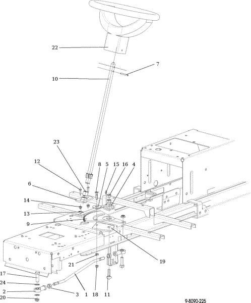 Steering arm OM 92/16KH (K1600AVD) Cat. 2017 Garden tractor