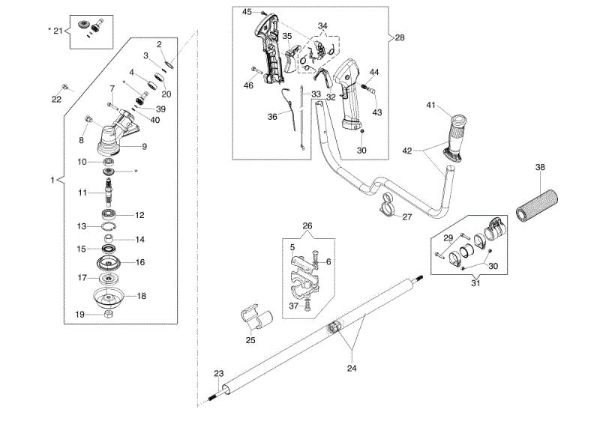 Transmission SPARTA 441 T Brushcutter