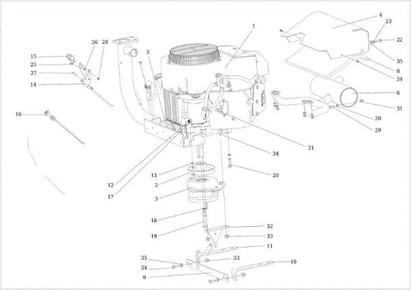 Engine CHEYENNE (KAWASAKI) Cat. 2017 Garden tractor