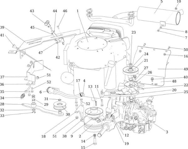 Engine APACHE 92 EVO (K2400AVD V-Twin) Cat.2017 Garden tractor