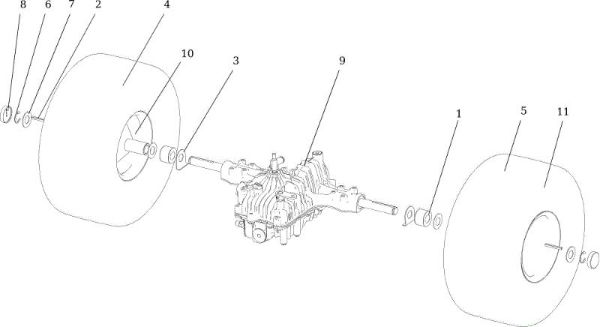 Rear axle APACHE 92 EVO Cat.2017 Garden tractor