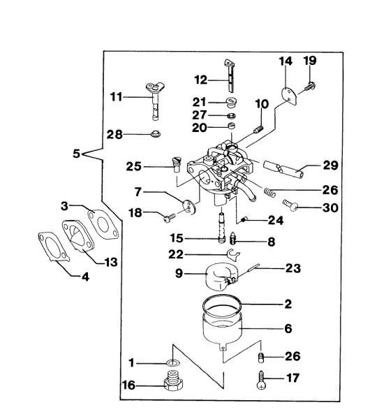 Carburetor LUX 53 KV Lawnmower