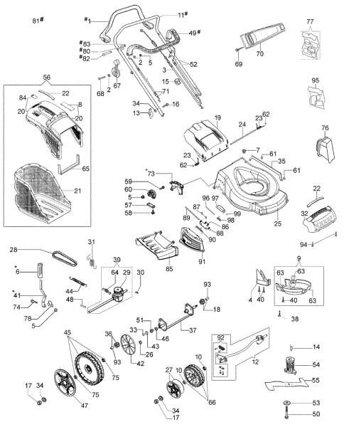 Illustrated parts list G 53 TK ALL ROAD PLUS 4 (K800) (2018) Lawnmower