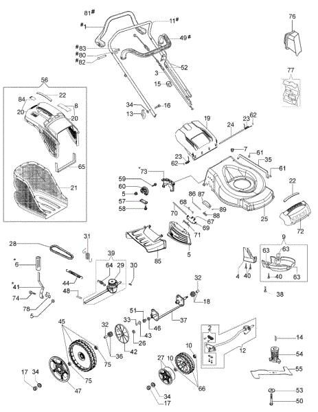 Illustrated parts list G 53 THX ALLROAD PLUS 4 (2018) Lawnmower