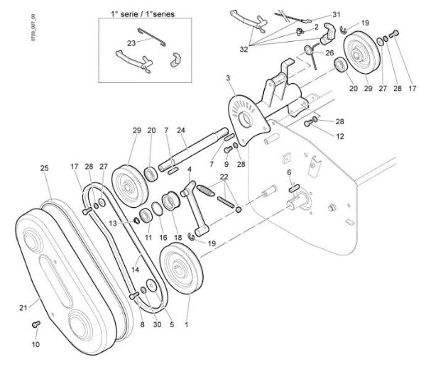 Transmission (2/2) WB 80 HR 11 Flail mowers