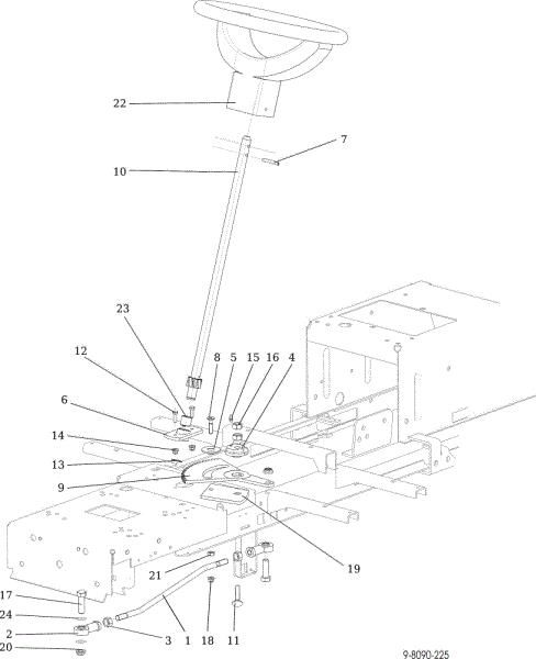 Steering arm OM 92/16KH (K1600AVD) Cat. 2018 Garden tractor