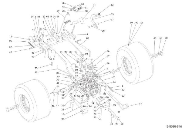Transmission OM 124/24 KH (K2400AVD V-Twin) Cat. 2018 Garden tractor