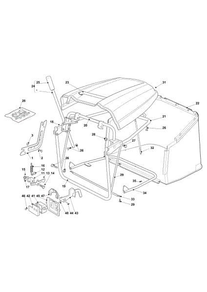Grassbag OM 103/21 Cat. 2019 Garden tractor