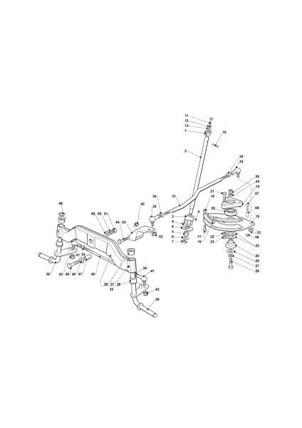 Steering arm OM 103/22 V Cat. 2019 Garden tractor