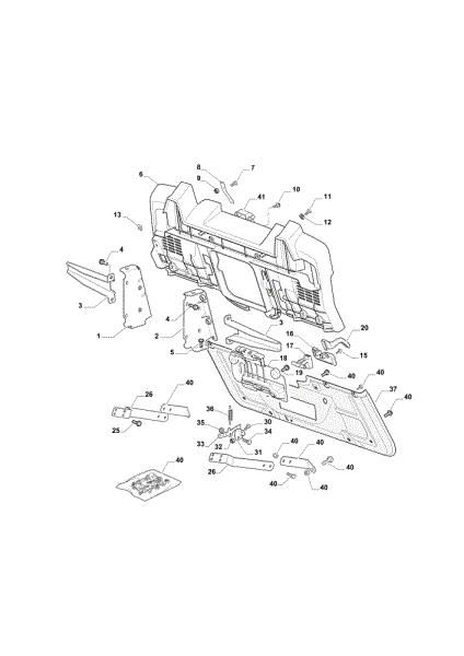 Frame (2/2) OM 84/14,5 K H Cat. 2019 Garden tractor