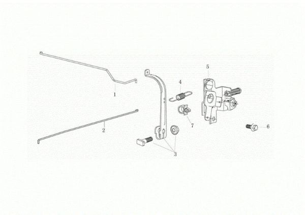 Control lever MAX 48 TK ALLROAD ALUMINIUM (K655) EURO 5 Lawnmower