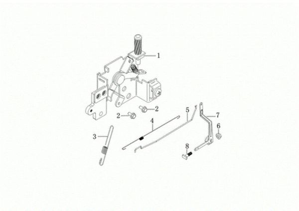 Control lever MAX 53 TK ALLROAD ALUMINIUM (K805) EURO 5 Lawnmower