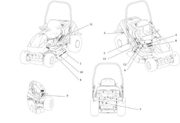 Labels APACHE 92 4x4 EVO Cat.2019 Garden tractor