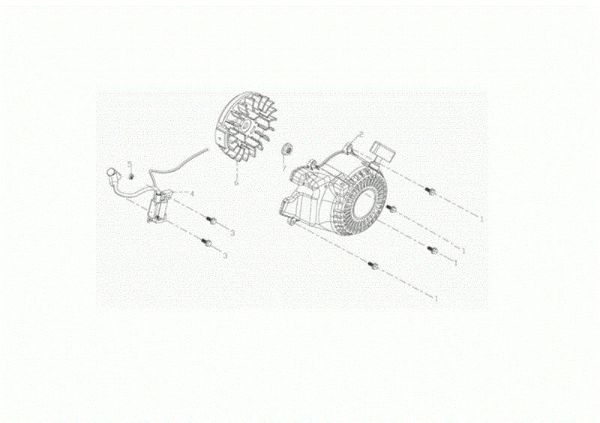 Starter assy MH 155 K Rotary tiller