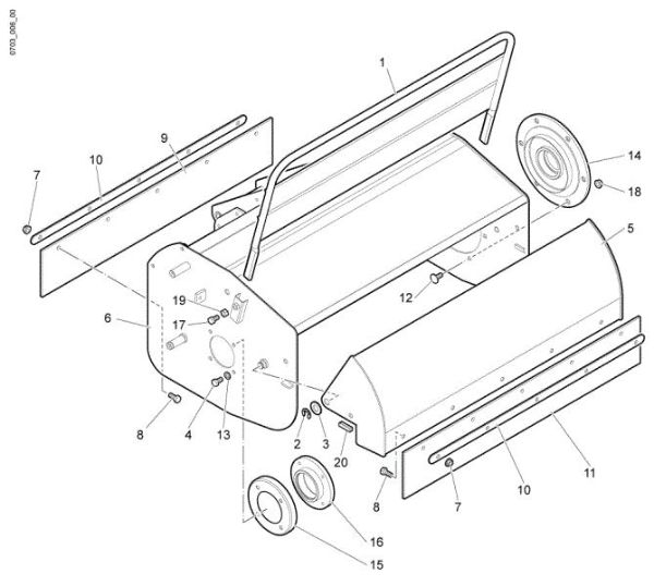 Guard (Rotor) WB 65 (K1100 H) Flail mowers
