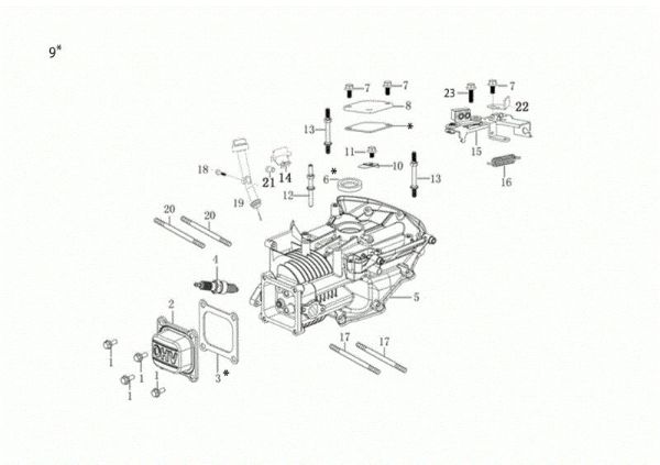 Crankcase GH 44 PK Lawnmower