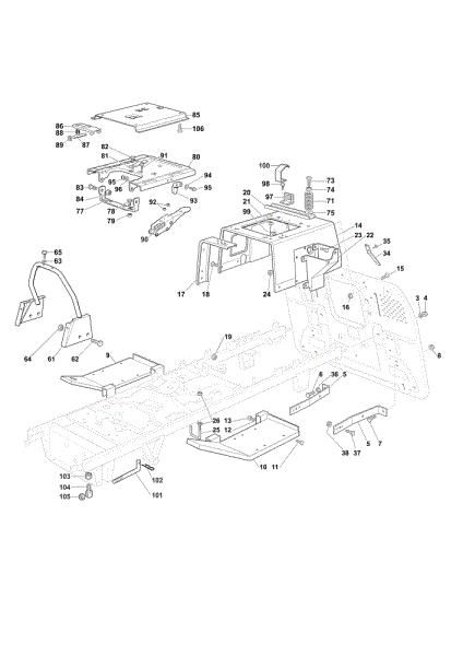Frame OM 103/22 V Cat. 2020 Garden tractor