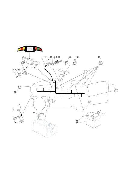 Electrical parts OM 103/22 V Cat. 2020 Garden tractor