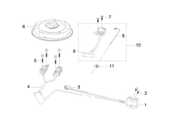 Flywheel OM 92/16KH (K1600AVD) Cat. 2021 Garden tractor