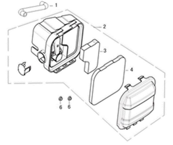 Air filter G 44 PK COMFORT (K450) Lawnmower