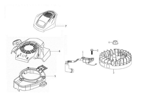 Ignition system G 48 TK ALLROAD PLUS 4 (K655) EURO 5 50Y Lawnmower