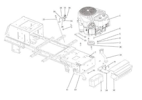 Engine OM 106/24 KH (K2400AVD V-Twin) 4X4 Cat. 2022 Garden tractor