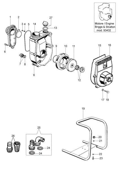 Illustrated parts list FS 45 TL (B&S) Water pump