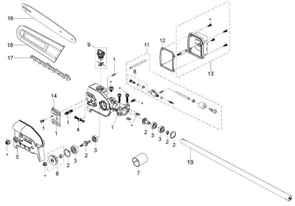 Pole pruner Applicazione (Potatore) BC 241 D (EP 125) Application (Pole pruner) BC 241 D (EP 125)