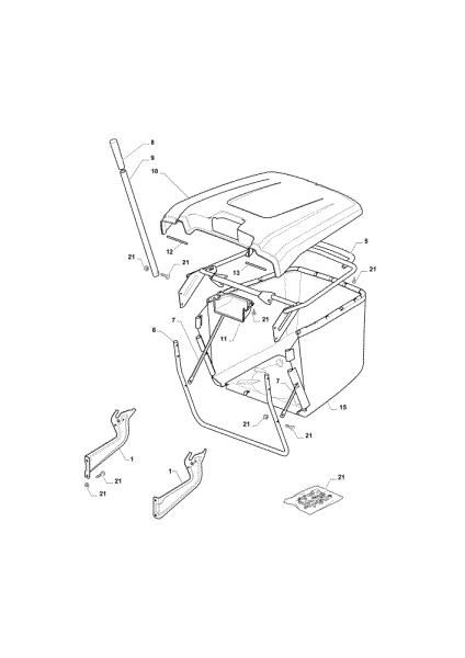 Grassbag OM 84/14,5 K H Cat. 2023 Garden tractor