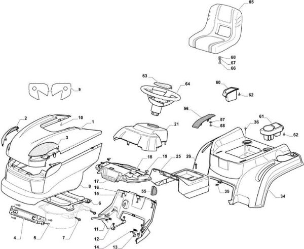 Body OM 84/12,5 K M Cat. 2023 Garden tractor