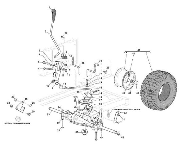 Transmission GLX 14-84G Garden tractor
