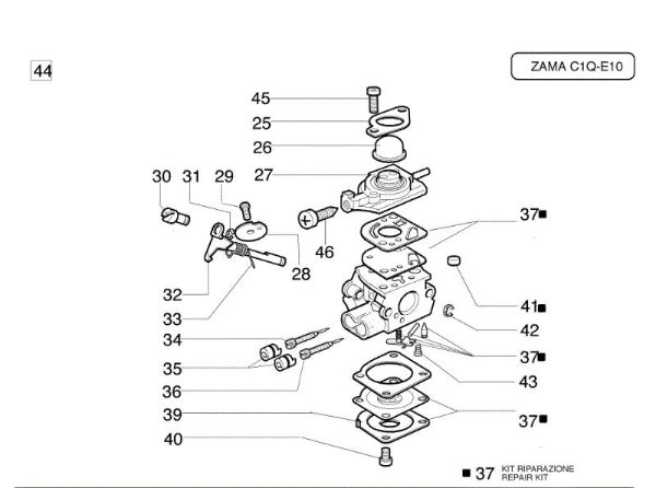 Carburetor C1Q-E10 730 T Brushcutter