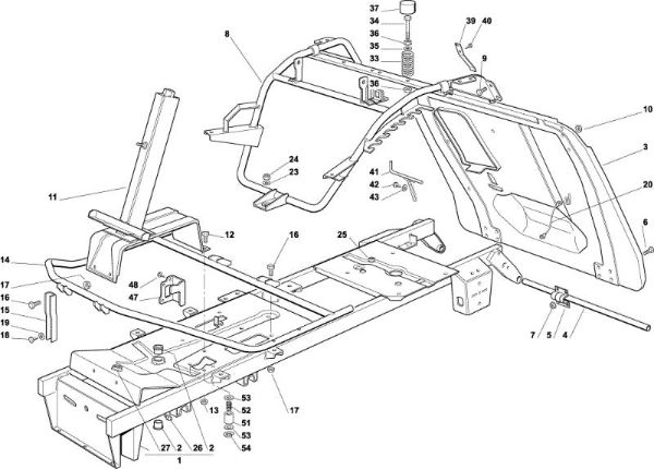 Frame OM 72C/12,5H Cat.2003 Garden tractor